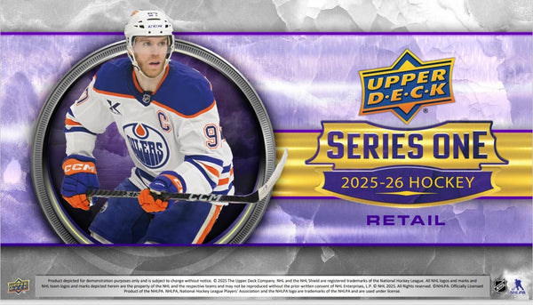 2025 - 26 Upper Deck Series 1 Hockey Tin Box (Pre Order) - Cartes Sportives Rive Sud
