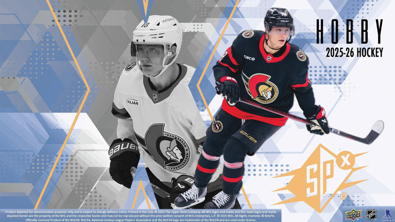 2025 - 26 Upper Deck SPX Hockey Hobby Box (Pre Order) - Cartes Sportives Rive Sud