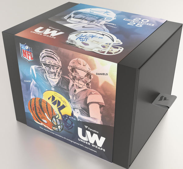 2025 Fanatics Under Wraps NFL Mini Helmet - Cartes Sportives Rive Sud