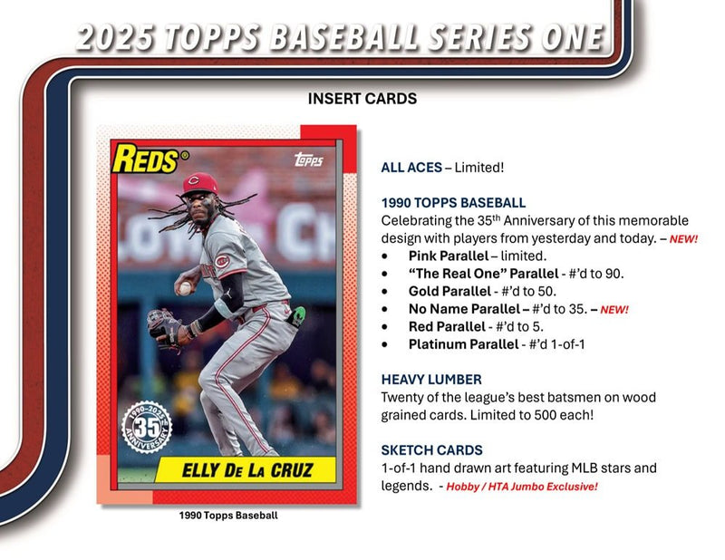 2025 Topps Baseball Series 1 Jumbo (Pre - Order) - Cartes Sportives Rive Sud