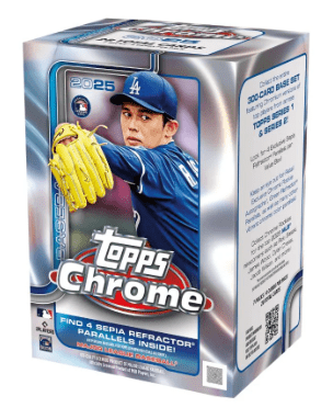 2025 Topps Chrome Baseball Value Box - Cartes Sportives Rive Sud