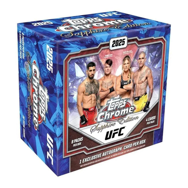 2025 Topps Chrome UFC Sapphire Edition Hobby Box - Cartes Sportives Rive Sud