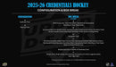 2026 - 26 Upper Deck Credentials Hockey Hobby Box (Pre Order) - Cartes Sportives Rive Sud