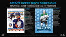 2026 - 27 Upper Deck Series 1 Hockey Hobby Box (Pre Order) - Cartes Sportives Rive Sud