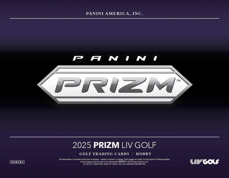 2026 Panini Prizm Liv Golf (Pre - Order) - Cartes Sportives Rive Sud
