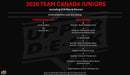 2026 Upper Deck Team Canada Juniors Hockey Hobby Box (Pre-Order) - Cartes Sportives Rive Sud