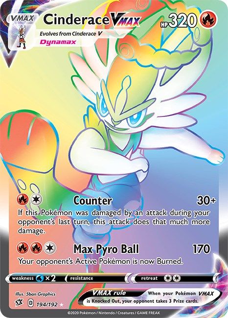 Cinderace VMAX (Secret) [SWSH02 - 194/192]