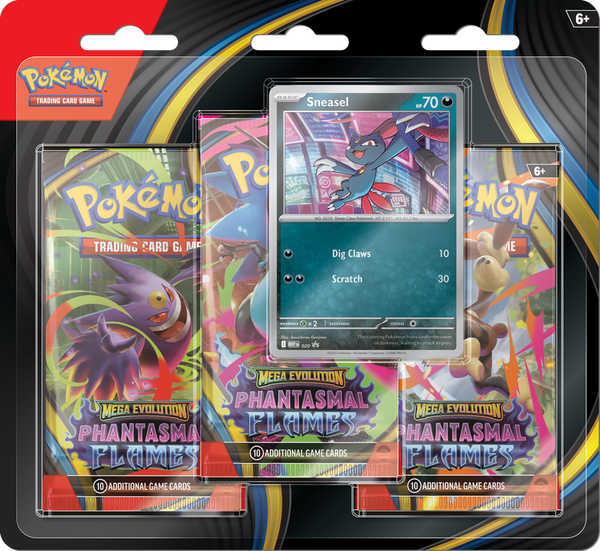 Pokemon ME02 Phantasmal Flames 3PK Blister (Pre-Order)