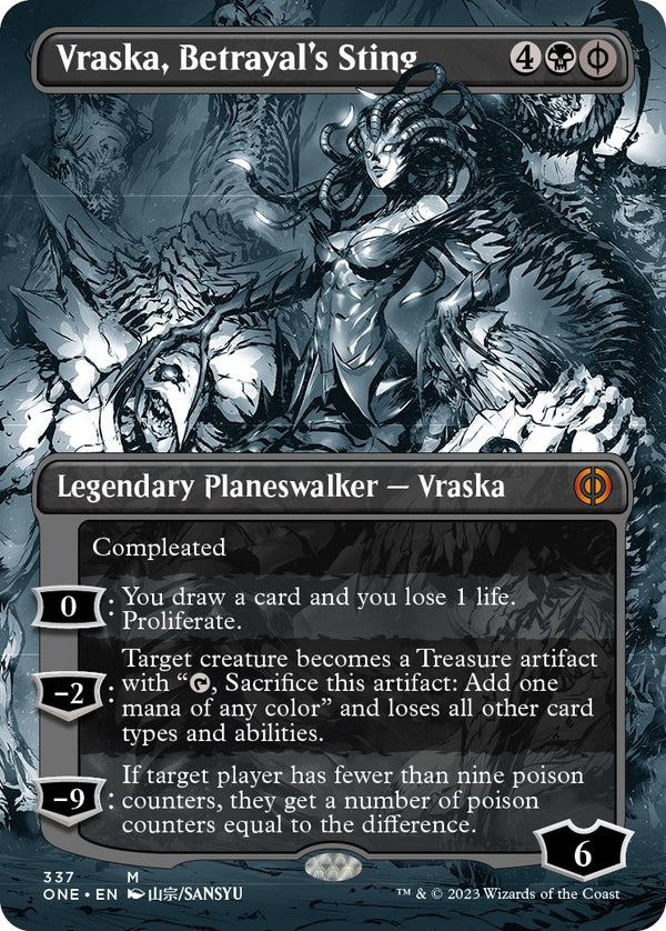 Vraska, Betrayal's Sting (Borderless) [ONE - 337]