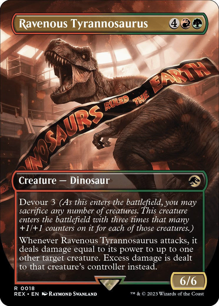 Ravenous Tyrannosaurus (Borderless) [REX - 18]