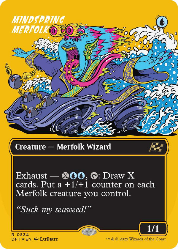 Mindspring Merfolk (Borderless) (First-Place Foil) [DFT - 534]