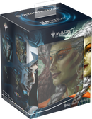 Ultimate Guard Flip N Tray Deck Case Xenoskin 133+ MTG Reality Fracture bleu/vert peu commune
