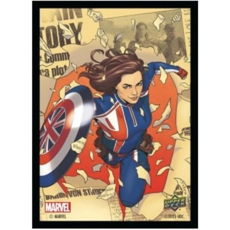 66x91mm Ultra - Pro Matte Sleeves Marvel Captain Carter 65p/k - Cartes Sportives Rive Sud