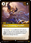 Masa, Crashing Thunder