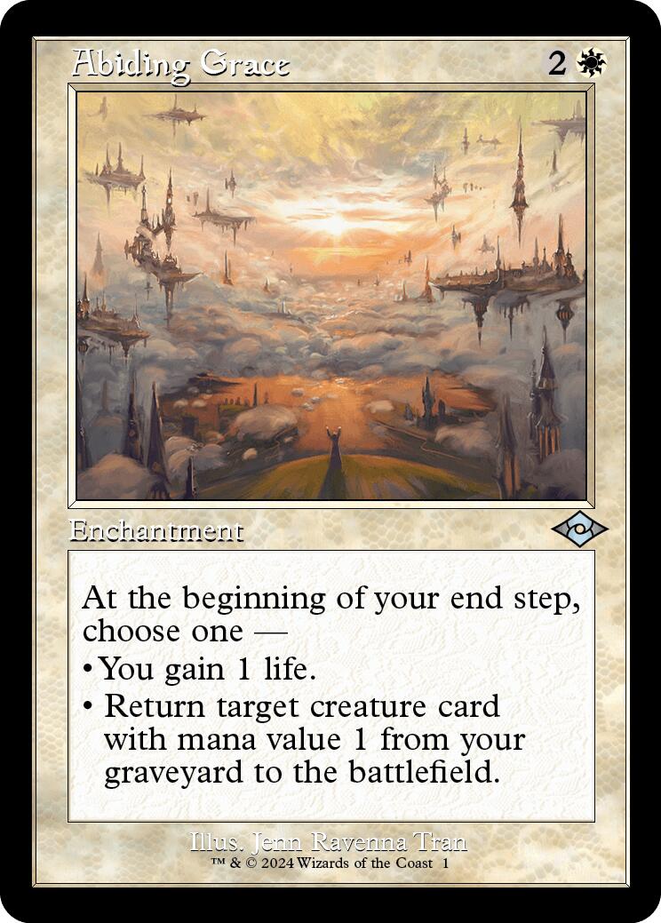 Abiding Grace (Retro Frame) [MH2 - 1] - Cartes Sportives Rive Sud