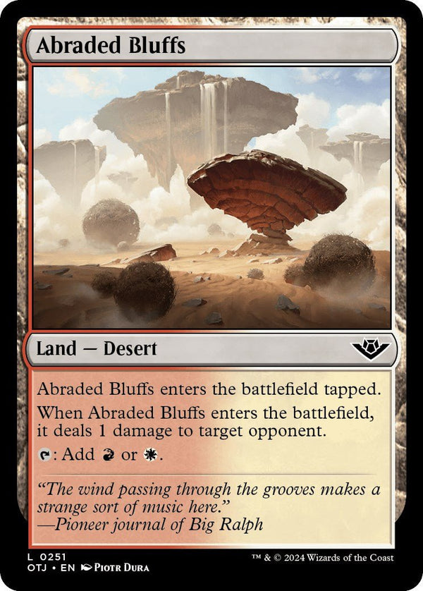 Abraded Bluffs [OTJ - 251] - Cartes Sportives Rive Sud