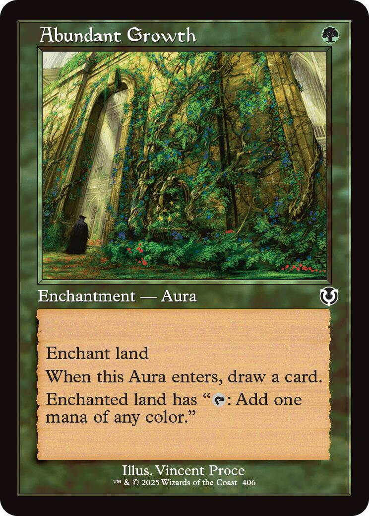 Abundant Growth (Retro Frame) [INR - 406] - Cartes Sportives Rive Sud
