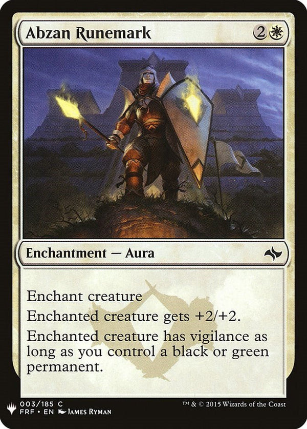 Abzan Runemark [LIST - 3] - Cartes Sportives Rive Sud