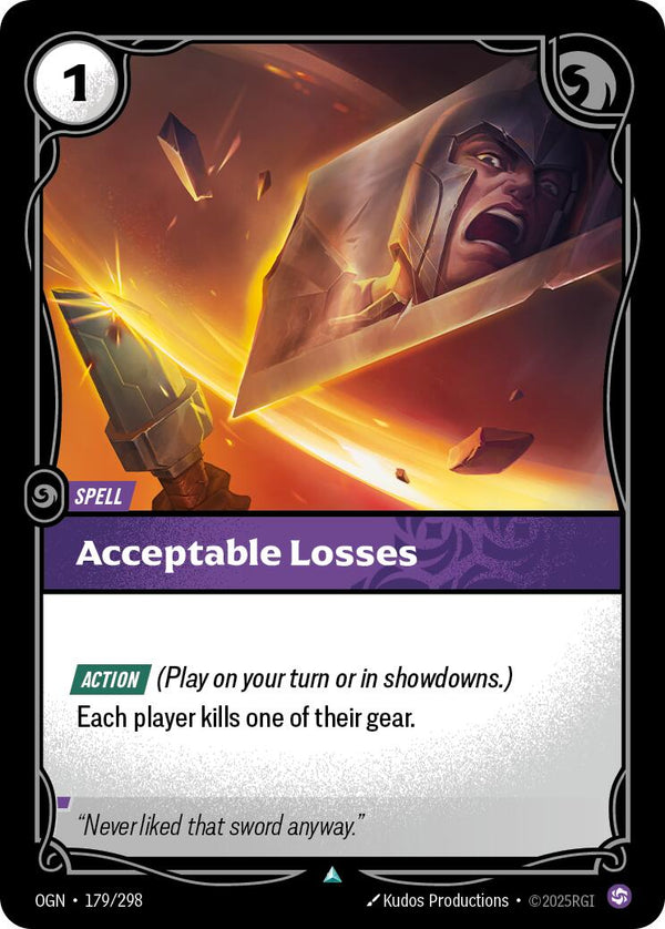 Acceptable Losses [OGN - 179/298] - Cartes Sportives Rive Sud