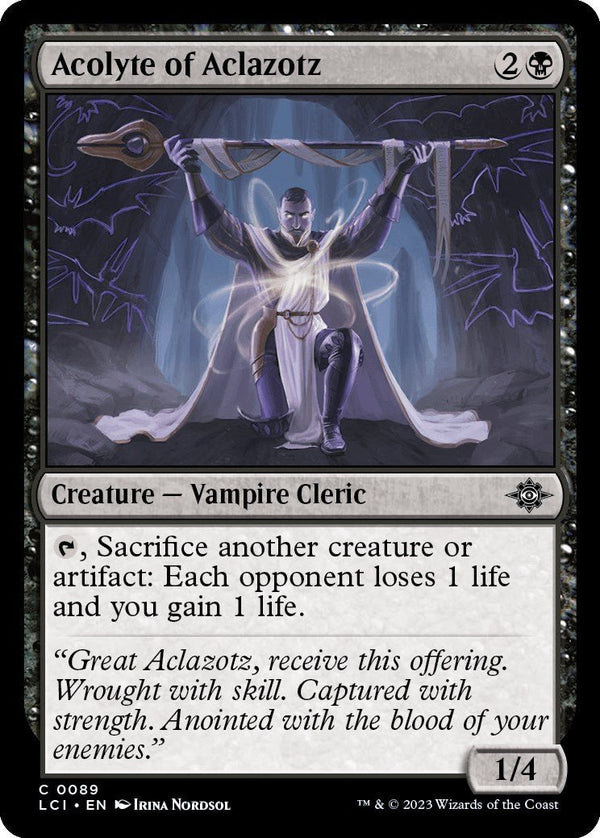 Acolyte of Aclazotz [LCI - 89] - Cartes Sportives Rive Sud