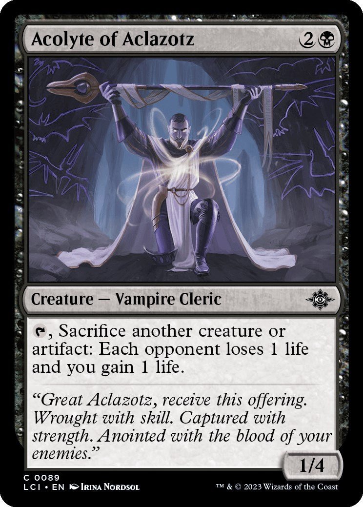 Acolyte of Aclazotz [LCI - 89] - Cartes Sportives Rive Sud