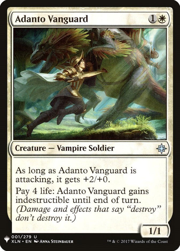Adanto Vanguard [LIST - 1] - Cartes Sportives Rive Sud