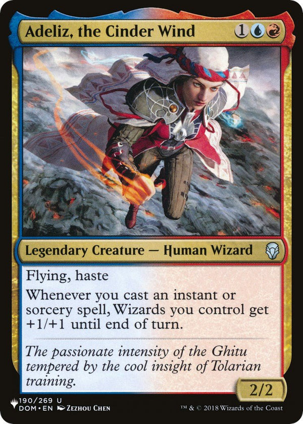 Adeliz, the Cinder Wind [LIST - 190/269] - Cartes Sportives Rive Sud