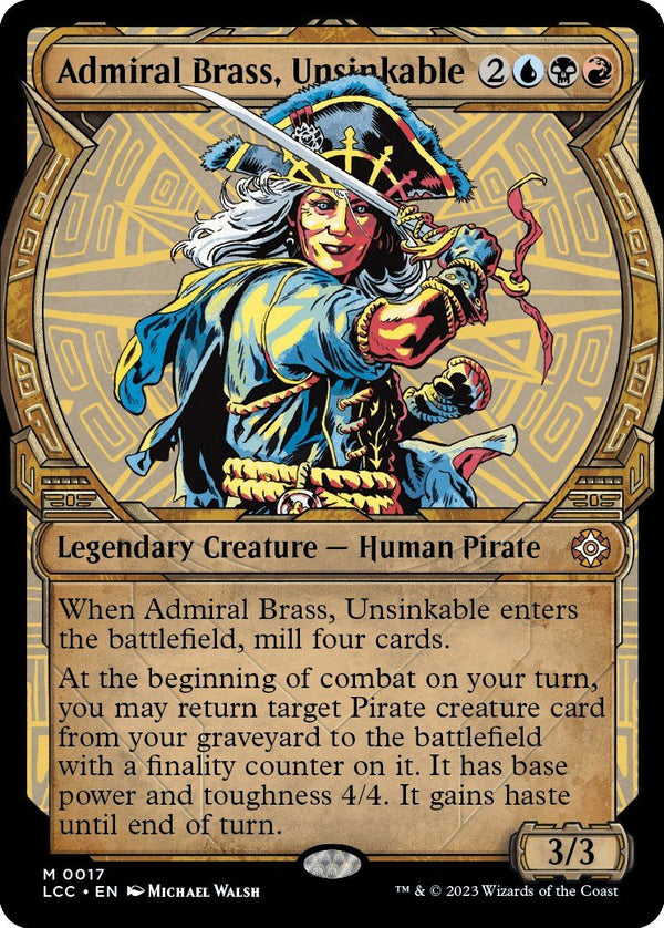 Admiral Brass, Unsinkable (Showcase) [LCC - 17] - Cartes Sportives Rive Sud