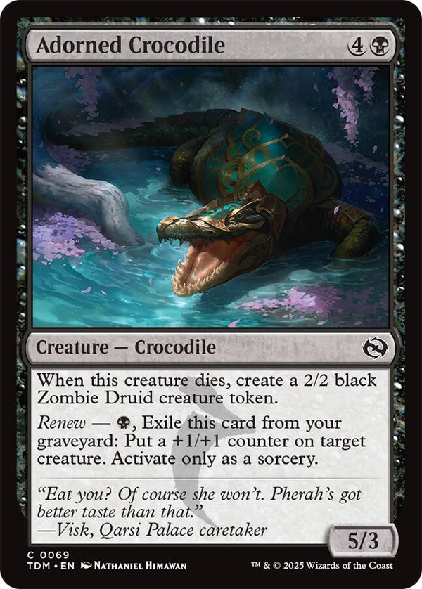 Adorned Crocodile - Cartes Sportives Rive Sud