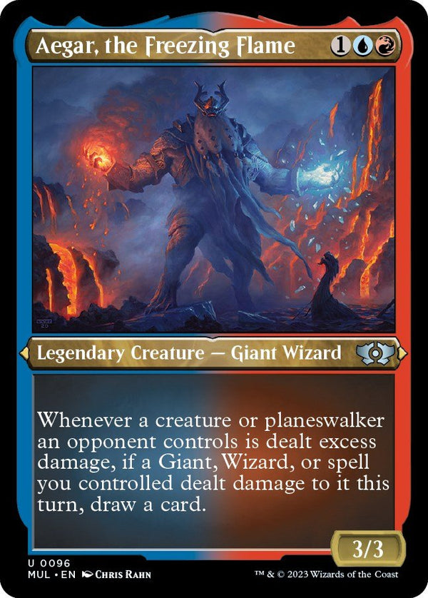 Aegar, the Freezing Flame (Foil Etched) [MUL - 96] - Cartes Sportives Rive Sud