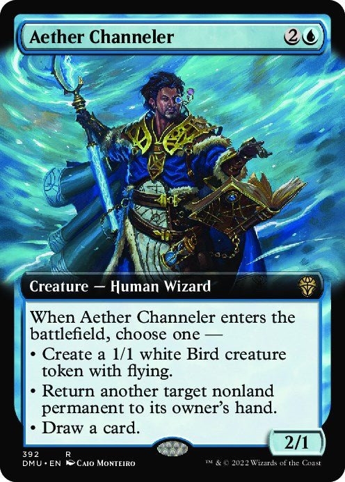 Aether Channeler (Extended Art) [DMU - 392] - Cartes Sportives Rive Sud