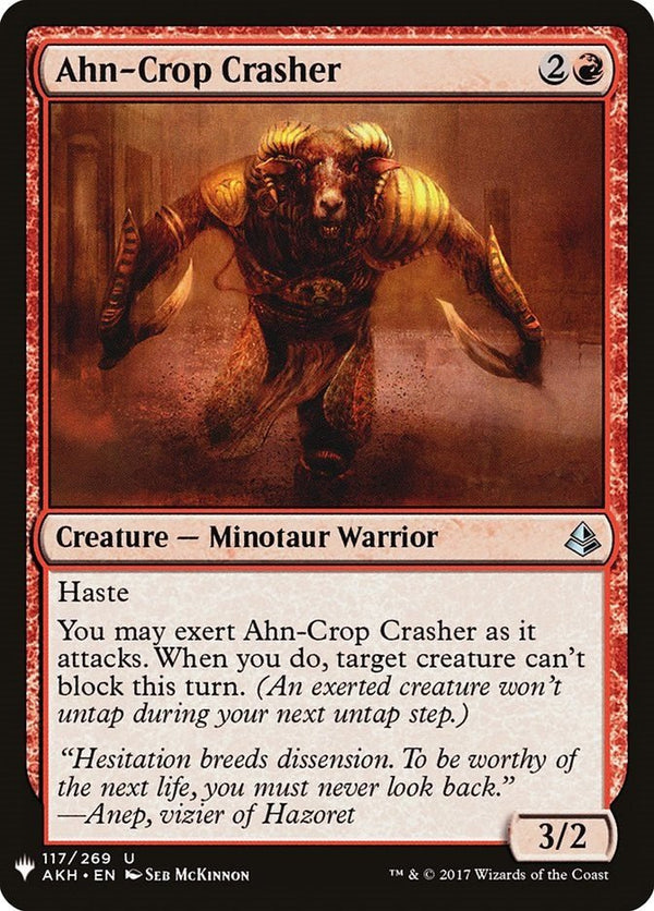 Ahn - Crop Crasher [LIST - 117] - Cartes Sportives Rive Sud