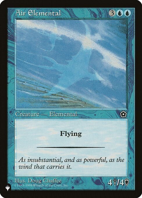 Air Elemental [LIST - N/A] - Cartes Sportives Rive Sud