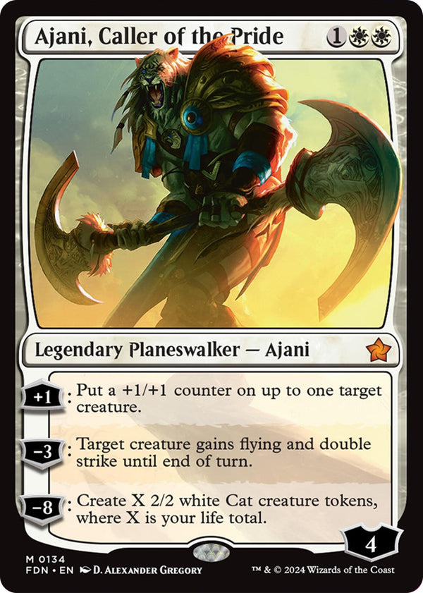 Ajani, Caller of the Pride [FDN - 134] - Cartes Sportives Rive Sud