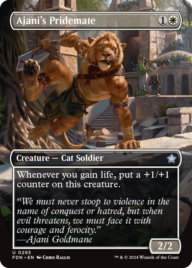 Ajani's Pridemate (Borderless) [FDN - 293] - Cartes Sportives Rive Sud