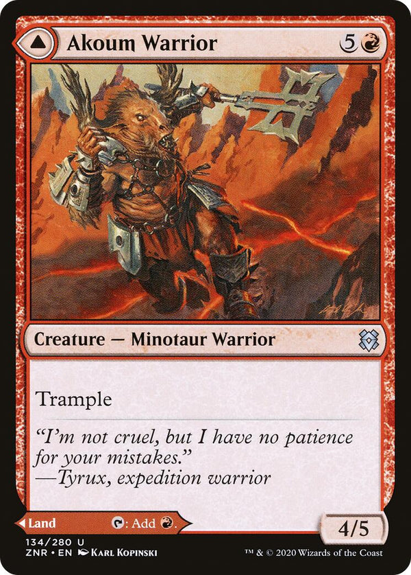 Akoum Warrior [ZNR - 134] - Cartes Sportives Rive Sud