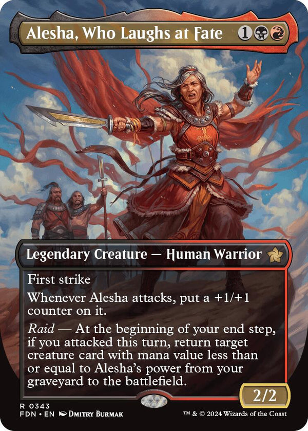 Alesha, Who Laughs at Fate (Borderless) [FDN - 343] - Cartes Sportives Rive Sud