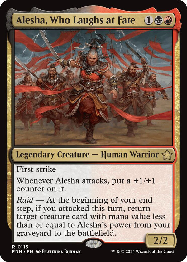 Alesha, Who Laughs at Fate [FDN - 115] - Cartes Sportives Rive Sud