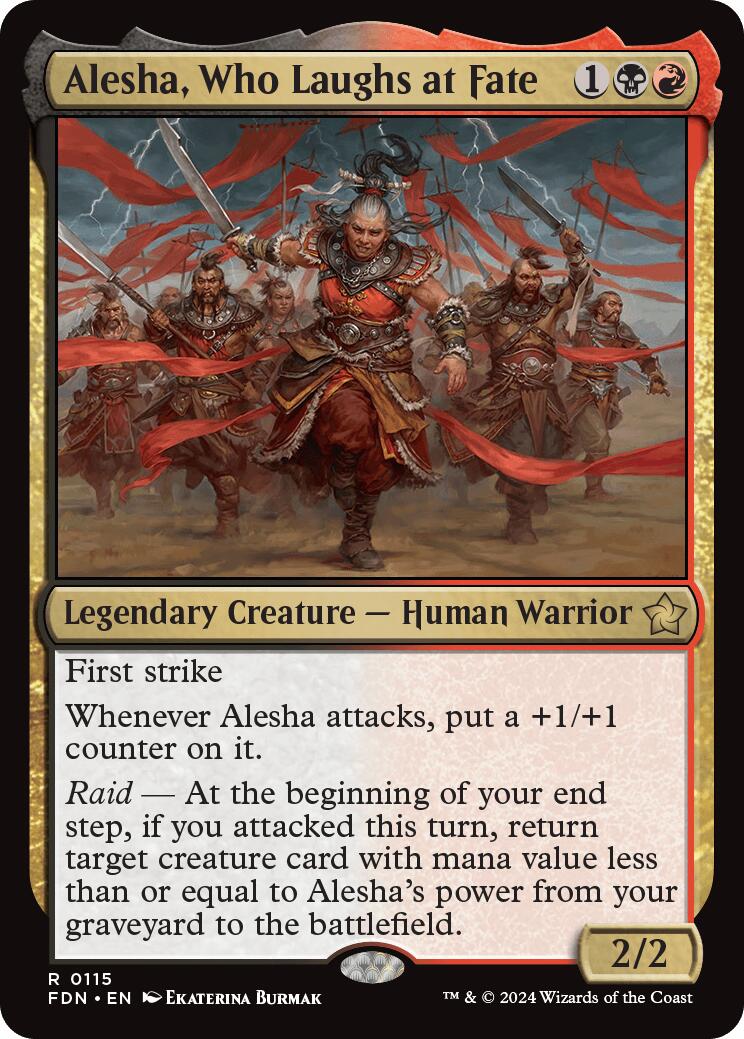 Alesha, Who Laughs at Fate [FDN - 115] - Cartes Sportives Rive Sud