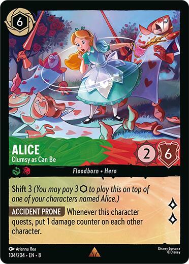 Alice - Clumsy as Can Be [8 - 104/204] - Cartes Sportives Rive Sud