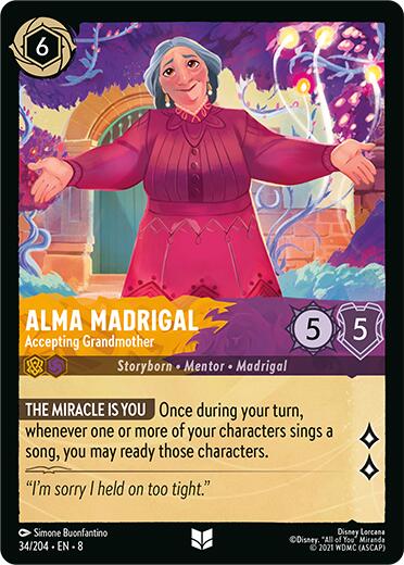 Alma Madrigal - Accepting Grandmother [8 - 34/204] - Cartes Sportives Rive Sud
