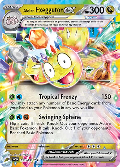 Alolan Exeggutor ex - 133/191 [SV08 - 133/191] - Cartes Sportives Rive Sud