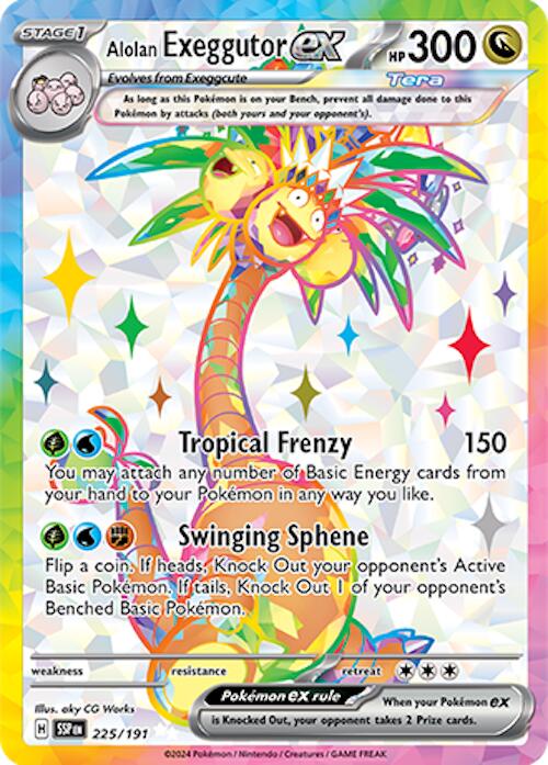 Alolan Exeggutor ex - 225/191 [SV08 - 225/191] - Cartes Sportives Rive Sud