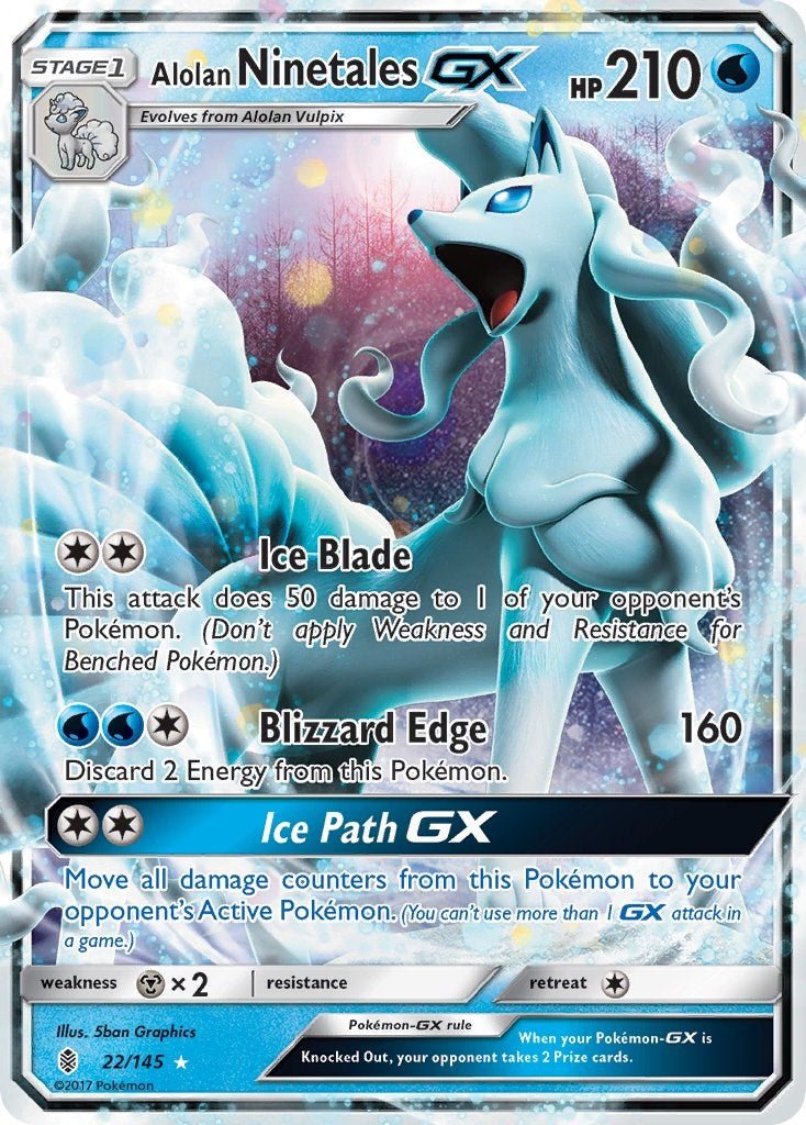 Alolan Ninetales GX [SM02 - 22/145] - Cartes Sportives Rive Sud