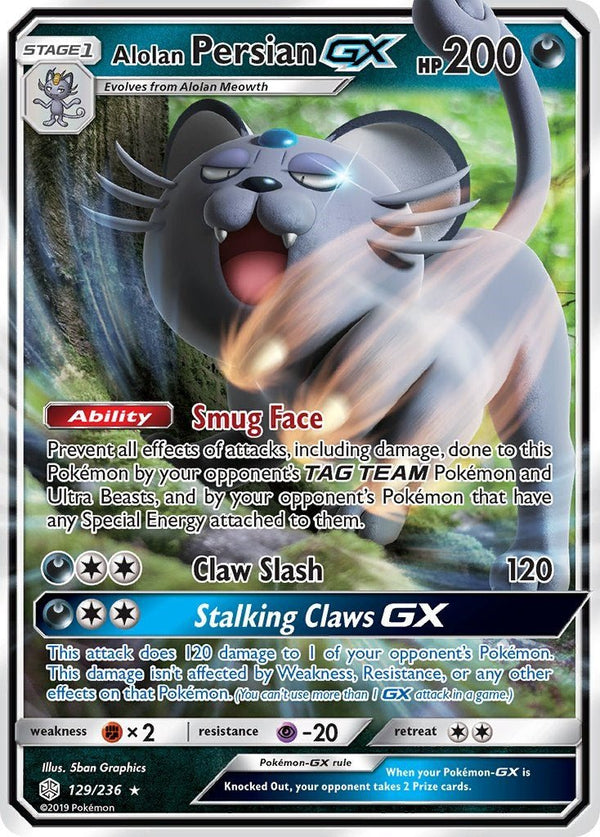 Alolan Persian GX [SM12 - 129/236] - Cartes Sportives Rive Sud