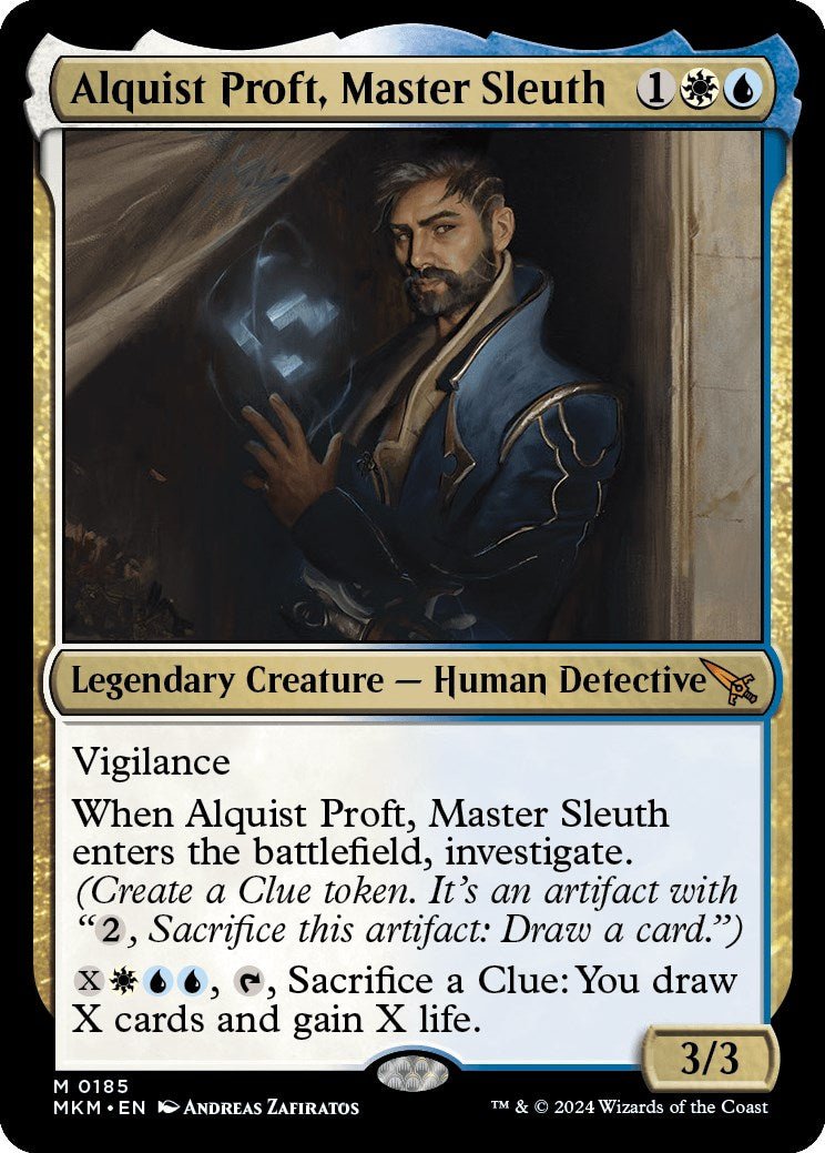 Alquist Proft, Master Sleuth [MKM - 185] - Cartes Sportives Rive Sud
