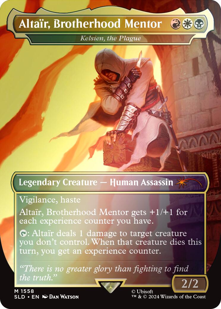 Altair, Brotherhood Mentor - Kelsien, the Plague (Rainbow Foil) [SLD - 1558] - Cartes Sportives Rive Sud