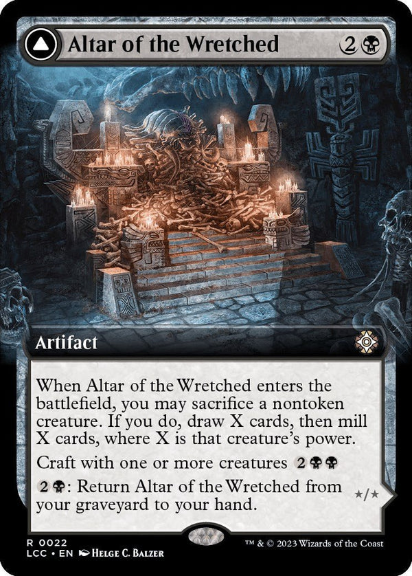 Altar of the Wretched (Extended Art) [LCC - 22] - Cartes Sportives Rive Sud
