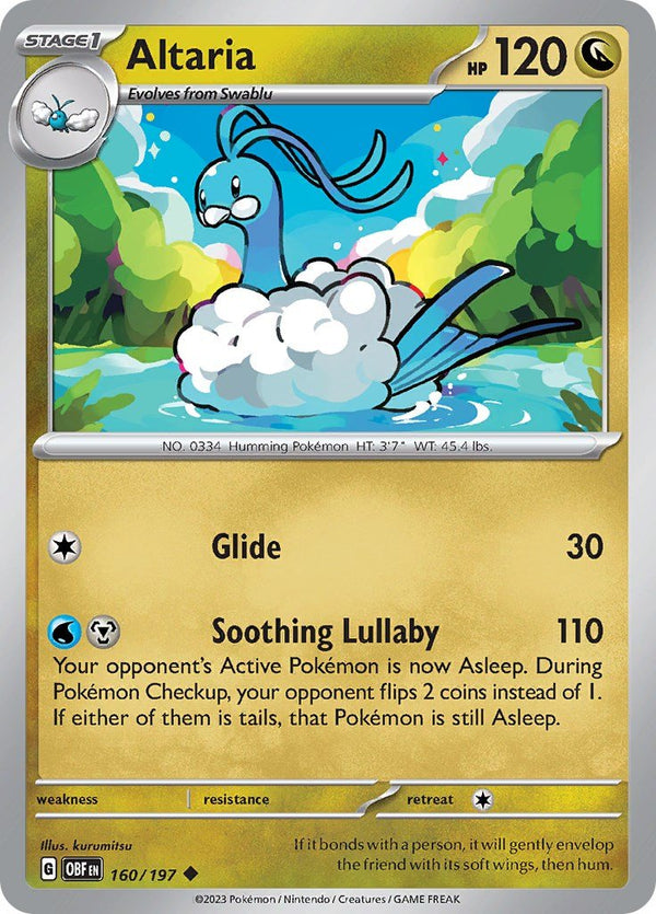Altaria [OBF - 160/197] - Cartes Sportives Rive Sud