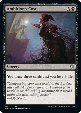 Ambition's Cost [DMC - 110] - Cartes Sportives Rive Sud